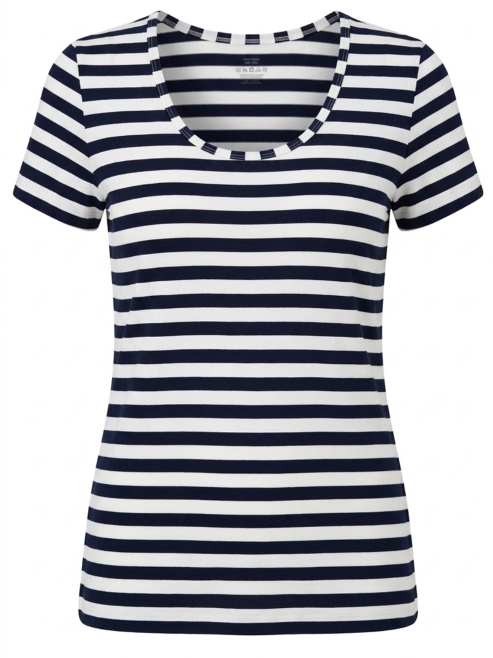Lole blue & White Striped Scoop Neck Short Sleeve Top